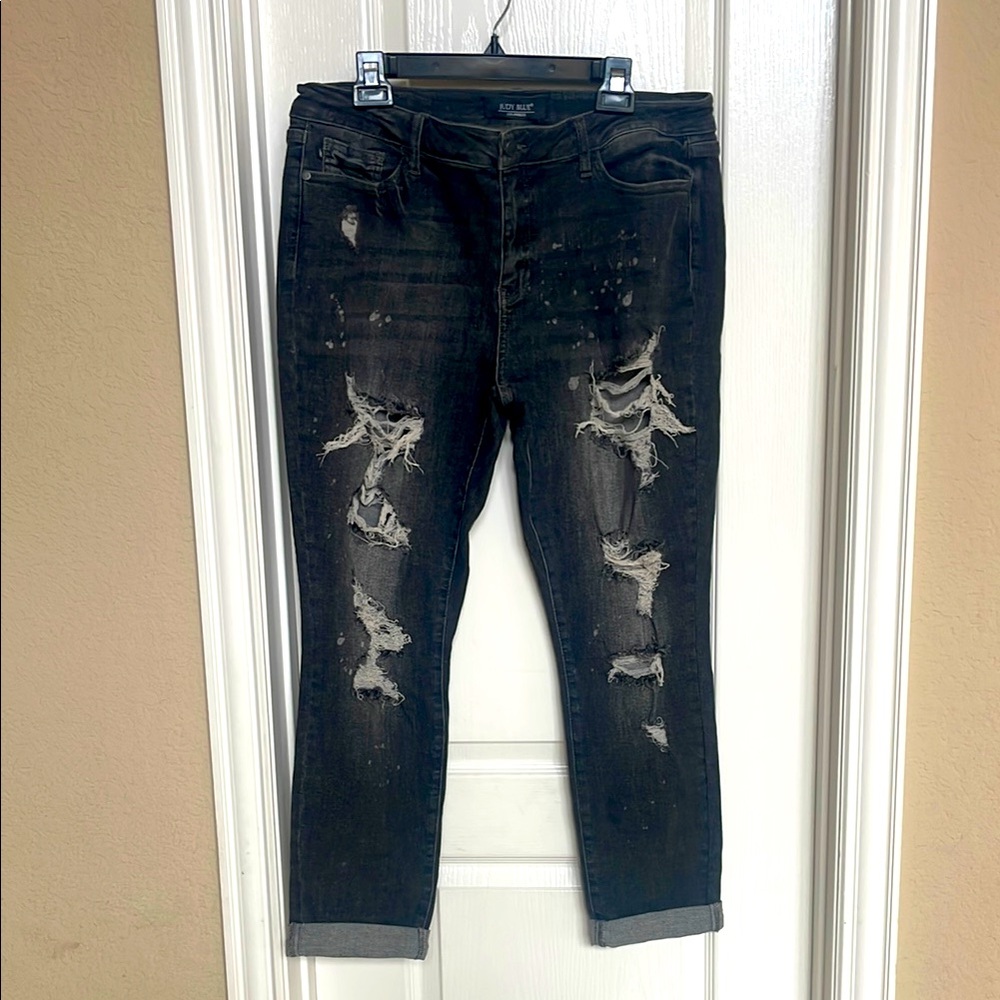 Judy Blue boyfriend fit gray jeans size 15/32
